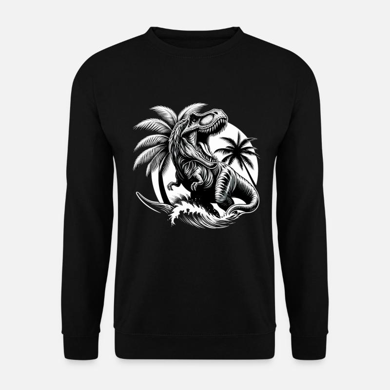 Roaring T-Rex Dinosaur Gift - Unisex Sweatshirt - black
