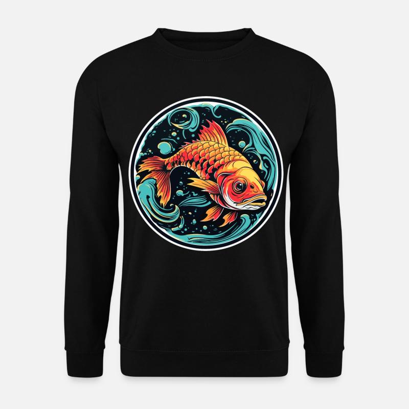 Fish Illustration - Unisex Sweatshirt - black