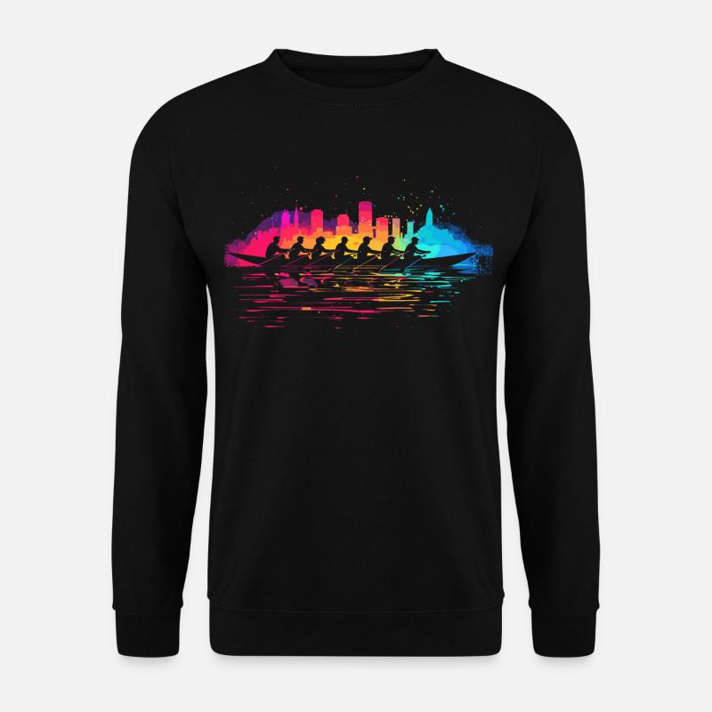 Rowing team Splotch - Unisex Sweatshirt - black