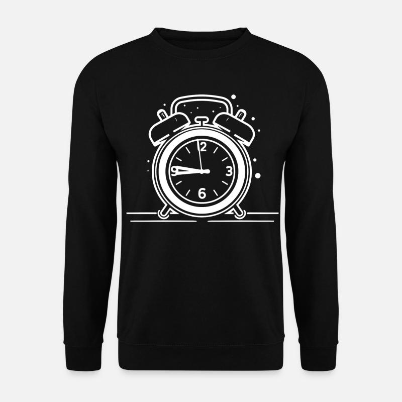 Alarm Clock Sketch - Unisex Sweatshirt - black