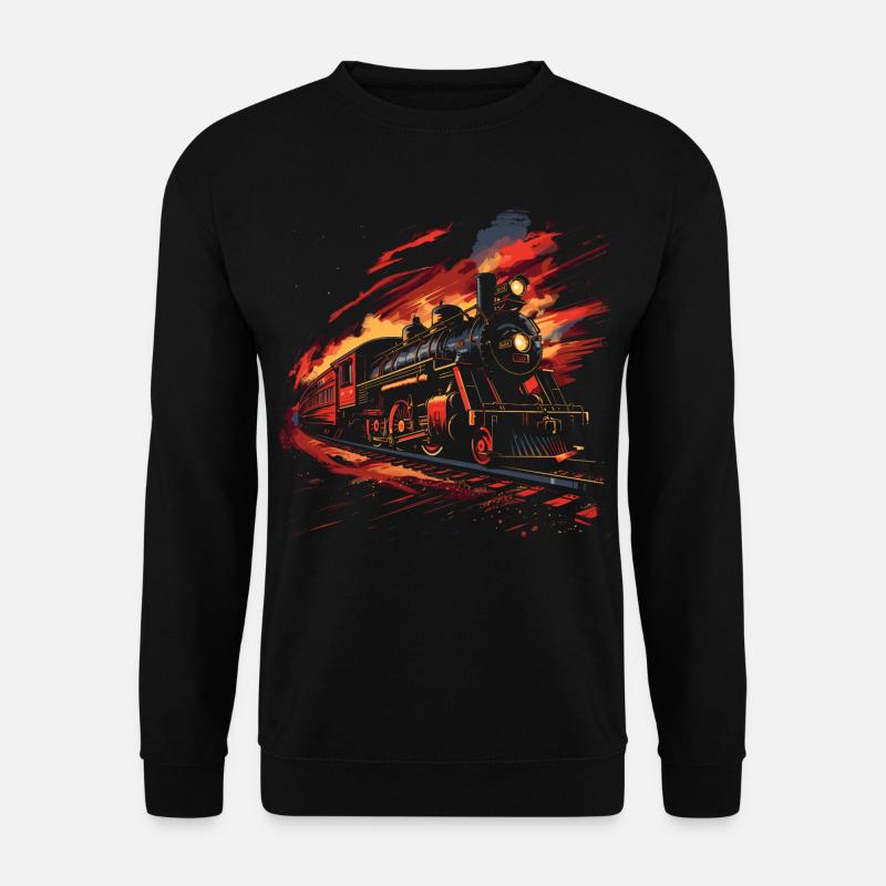 Railway Retro Style - Unisex Sweatshirt - black