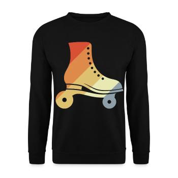 Patins à roulettes vintage - Sweat-shirt Unisexe - noir - Devant - Alina (178cm) & Michal (187cm)
