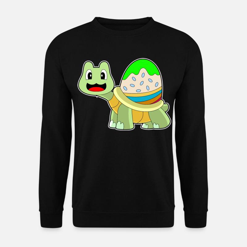 Schildkröte Ostern Osterei - Unisex Pullover - Schwarz