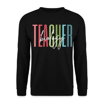 Cadeau d’école de professeur de biologie - Sweat-shirt Unisexe - noir - Devant - Alina (178cm) & Michal (187cm)