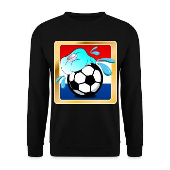 HOLLAND - FOOTBALL HOT SUMMER NETHERLANDS - Unisex Sweatshirt - black - Front - Alina (178cm) & Michal (187cm)