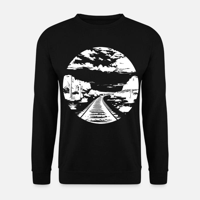 Railway Drawing - Unisex Sweatshirt - black