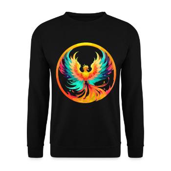 Phoenix Phönix - Unisex Pullover - Schwarz - Vorne - Alina (178cm) & Michal (187cm)