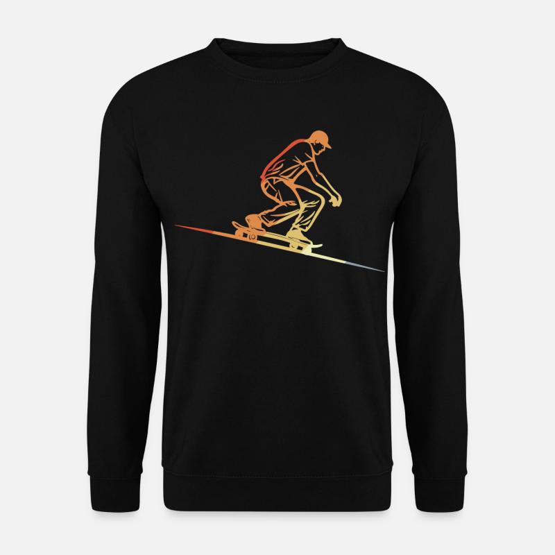 Skateboarding Retro Style - Unisex Sweatshirt - black
