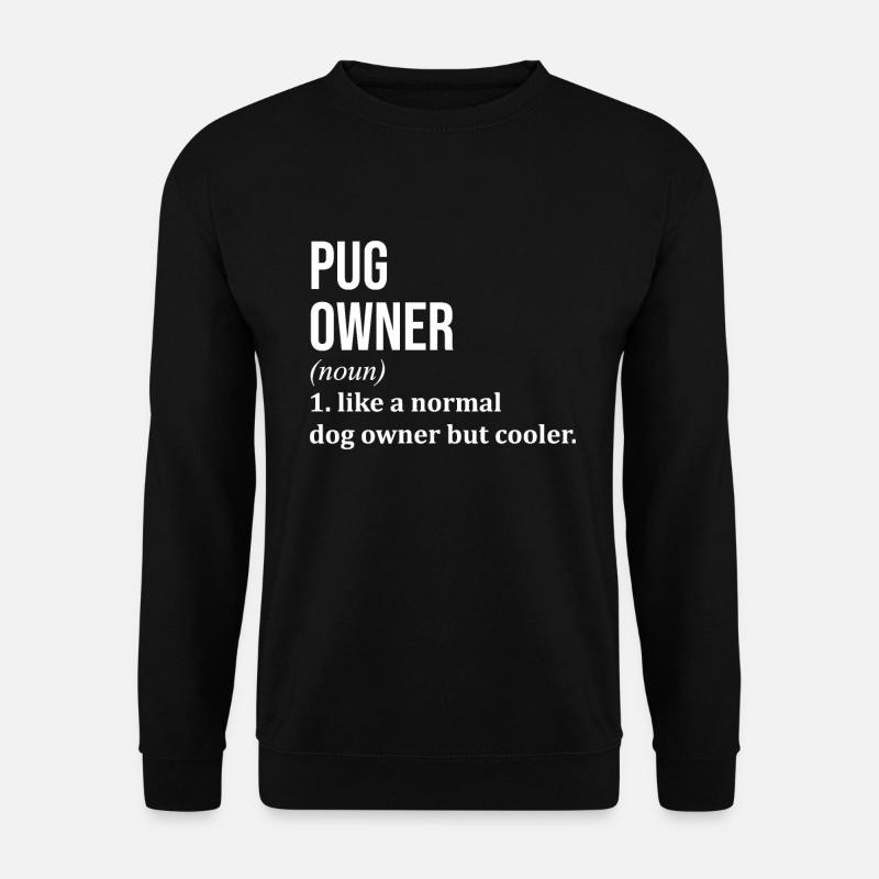 Pug - Unisex Sweatshirt - black
