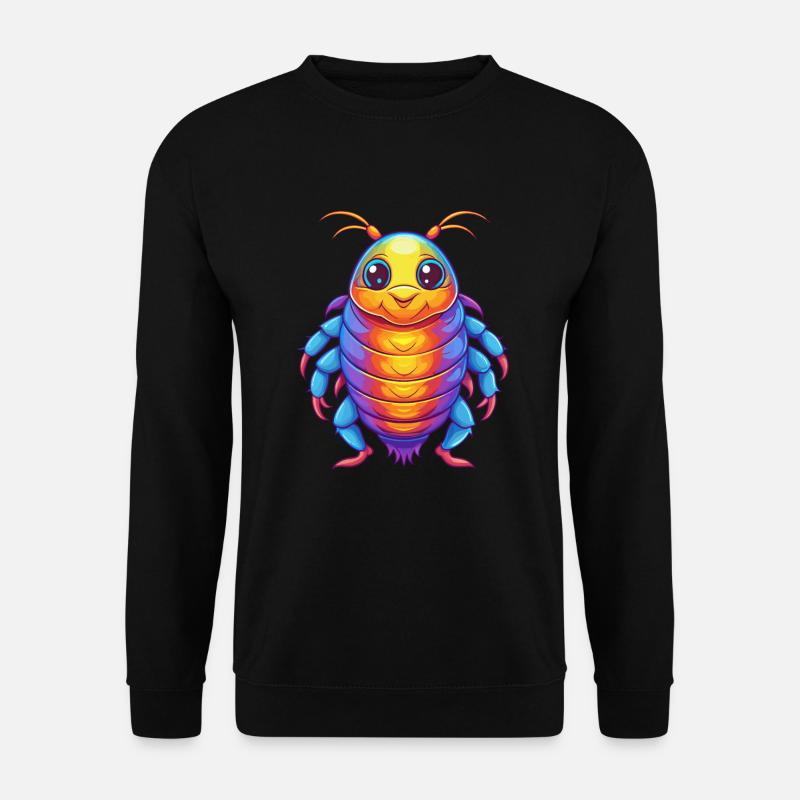 Seelaus buntes Kawaii Cartoon Meerestier - Unisex Pullover - Schwarz