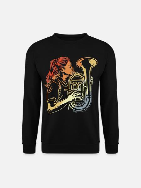 Tuba players - Unisex Sweatshirt - black