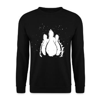 Bowling - Sweat-shirt Unisexe - noir - Devant - Alina (178cm) & Michal (187cm)