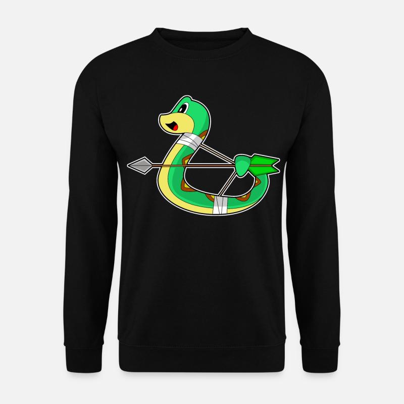 Schlange Bogenschütze Bogen - Unisex Pullover - Schwarz
