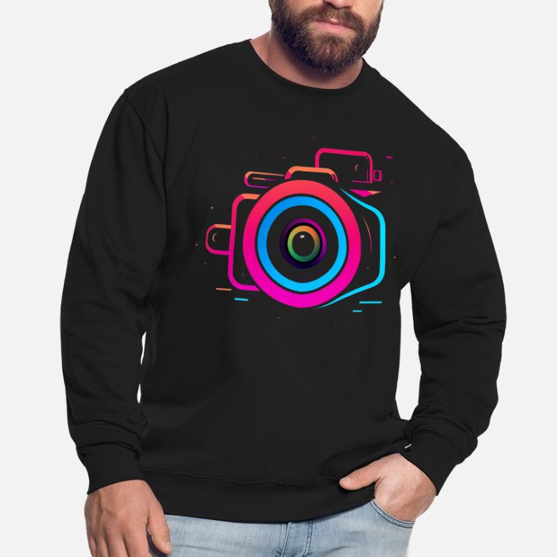 Caméra style Synthwave Sweat-shirt Unisexe