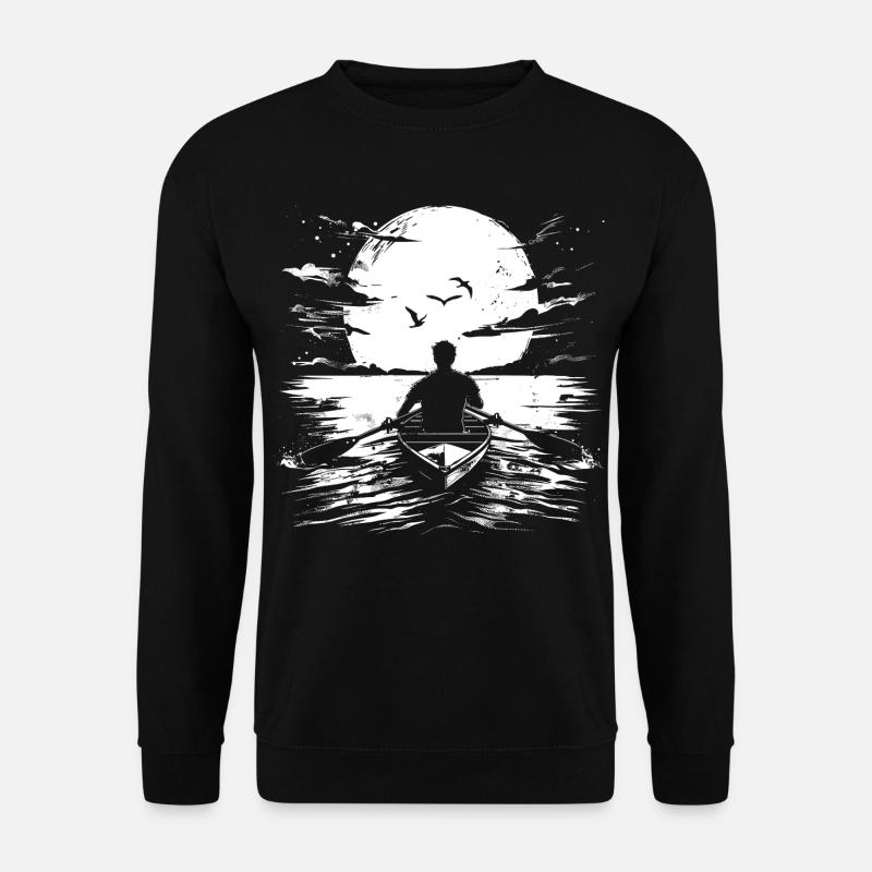 Rower Drawing - Unisex Sweatshirt - black