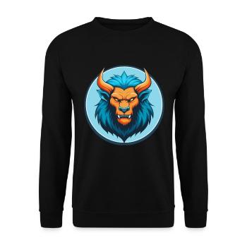 Manticore Mignon Kawaii Dessin Animé Animal Animal Pet Logo - Sweat-shirt Unisexe - noir - Devant - Alina (178cm) & Michal (187cm)