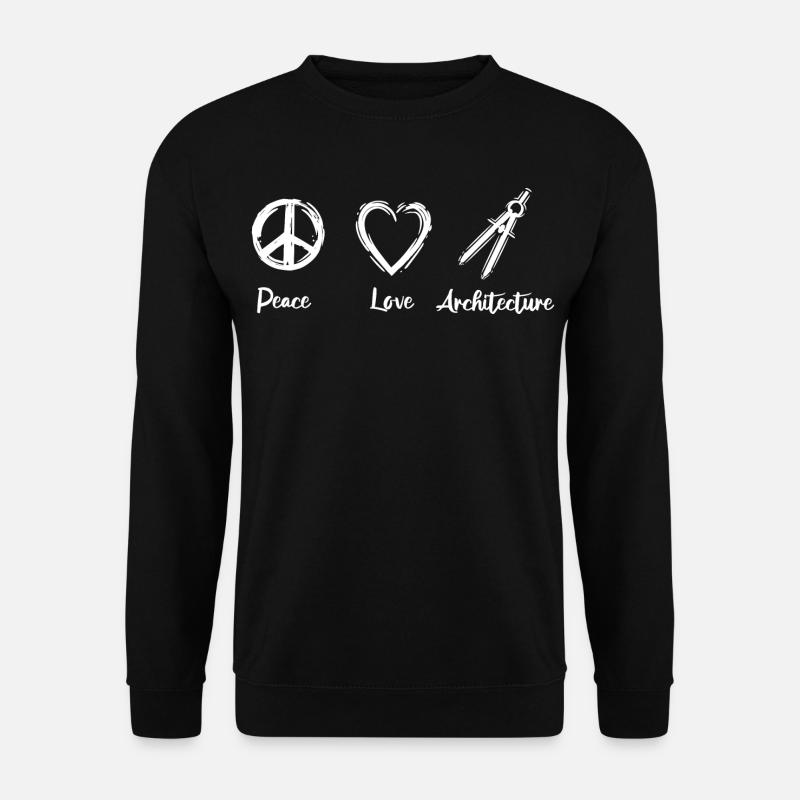 J’adore l’architecture - Sweat-shirt Unisexe - noir