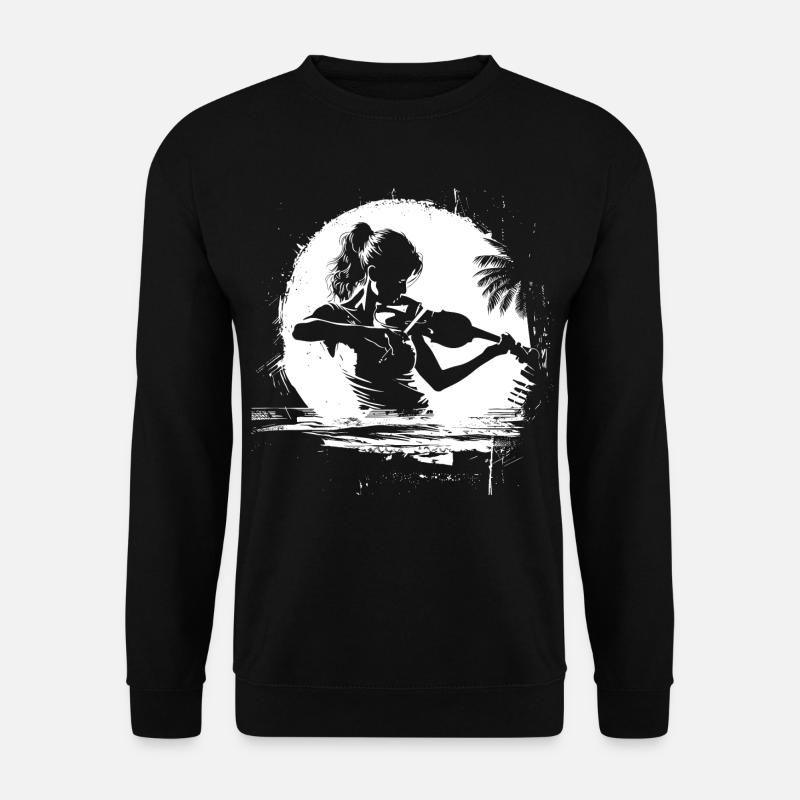 Weiblicher Violinist - Unisex Pullover - Schwarz