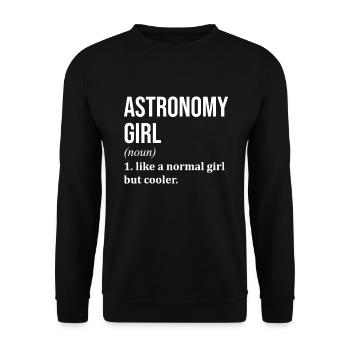 Astronomie - Unisex Pullover - Schwarz - Vorne - Alina (178cm) & Michal (187cm)