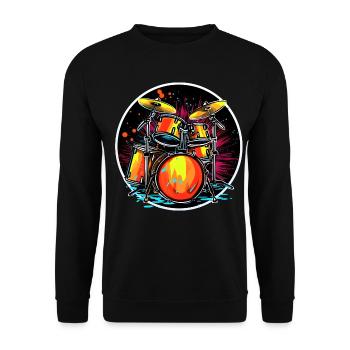 Trapset Portrait - Unisex Pullover - Schwarz - Vorne - Alina (178cm) & Michal (187cm)
