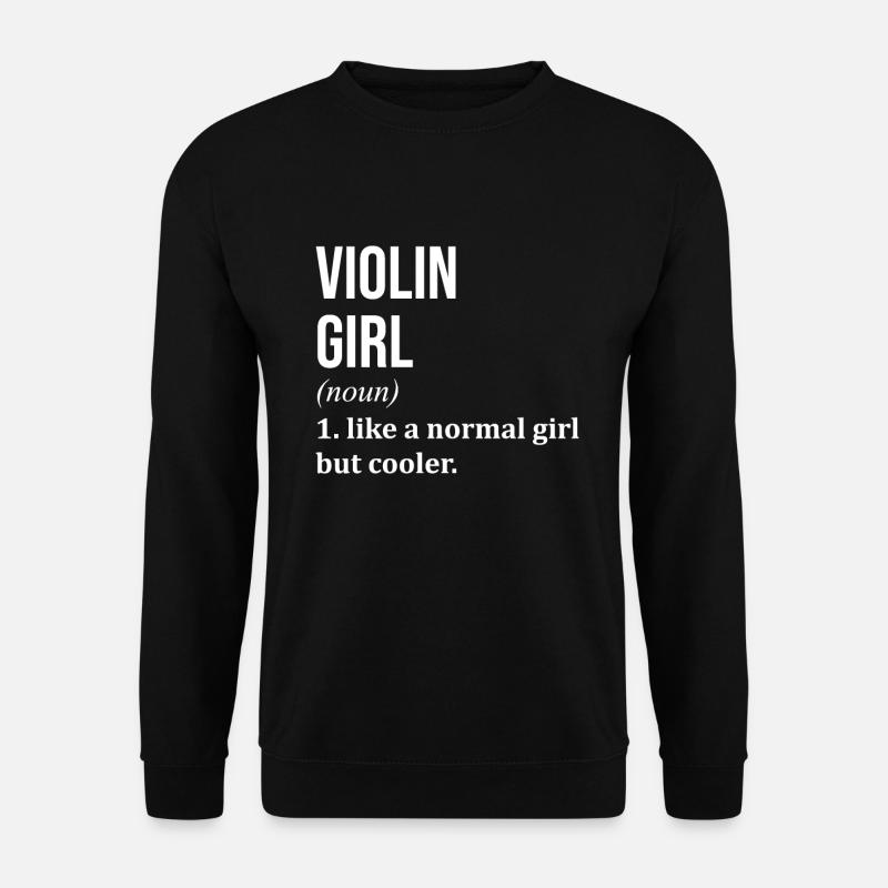 Geige - Unisex Pullover - Schwarz
