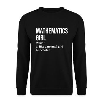 Mathe - Unisex Pullover - Schwarz - Vorne - Alina (178cm) & Michal (187cm)