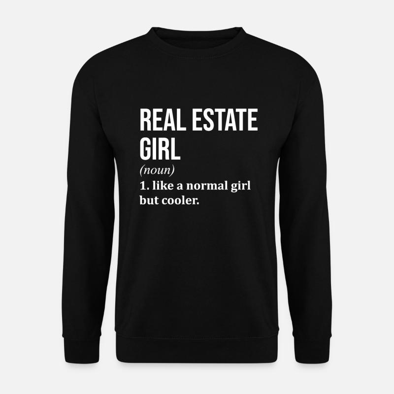 Immobilien - Unisex Pullover - Schwarz