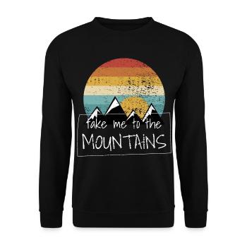 Randonnées pédestres - Sweat-shirt Unisexe - noir - Devant - Alina (178cm) & Michal (187cm)