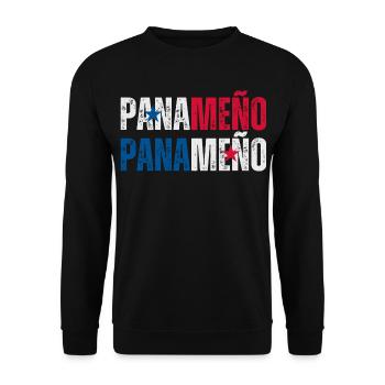 Panamaische Flagge, panamaischer Stolz - Unisex Pullover - Schwarz - Vorne - Alina (178cm) & Michal (187cm)