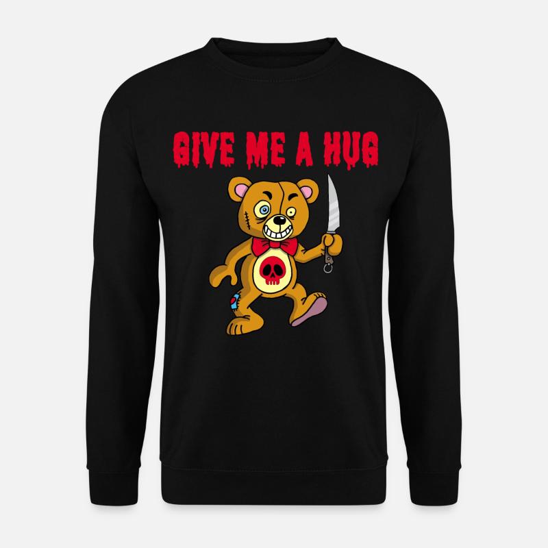 Psychopathischer Teddybär - Unisex Pullover - Schwarz