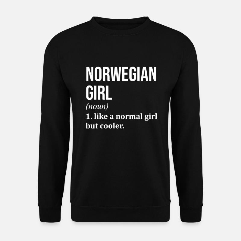 Norwegen - Unisex Pullover - Schwarz