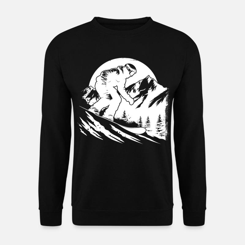 Snowboarder Sketch - Unisex Sweatshirt - black