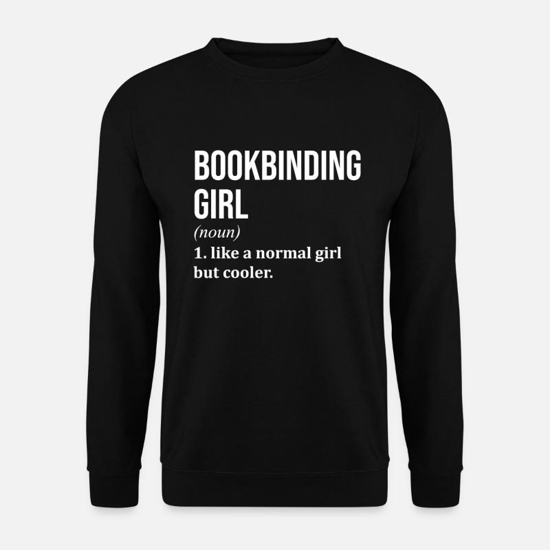 Buchbindung - Unisex Pullover - Schwarz