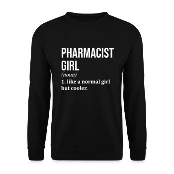 Pharmacy - Unisex Sweatshirt - black - Front - Alina (178cm) & Michal (187cm)