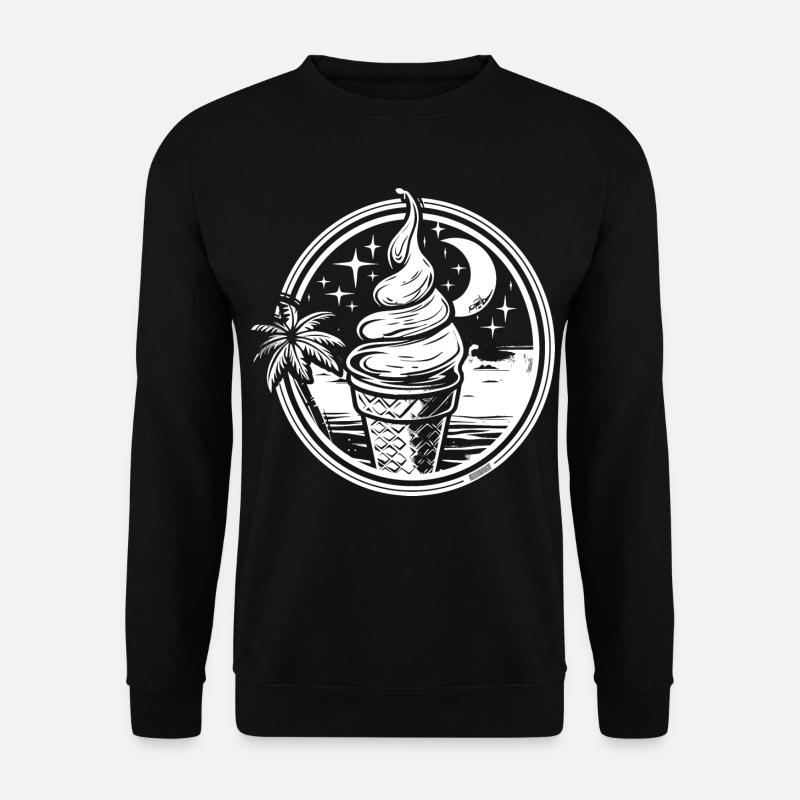 Eis Zeichnung - Unisex Pullover - Schwarz