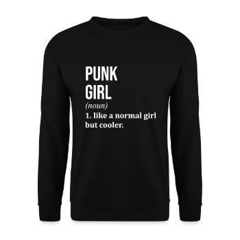 Punk - Unisex Pullover - Schwarz - Vorne - Alina (178cm) & Michal (187cm)