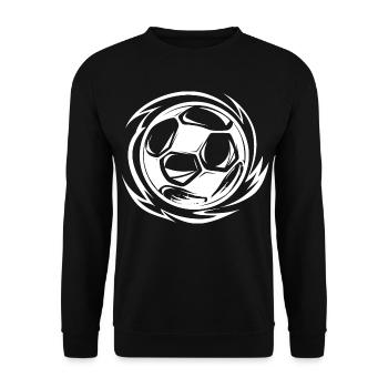 Soccer Drawing - Unisex Sweatshirt - black - Front - Alina (178cm) & Michal (187cm)