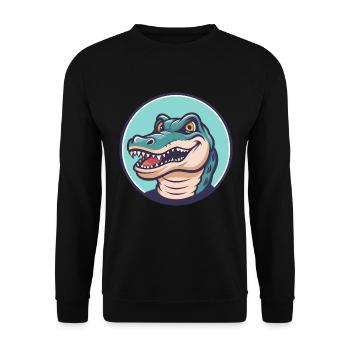 =SUBSTITUTE($K$13702,"[x]",$D13702) - Unisex Sweatshirt - black - Front - Alina (178cm) & Michal (187cm)