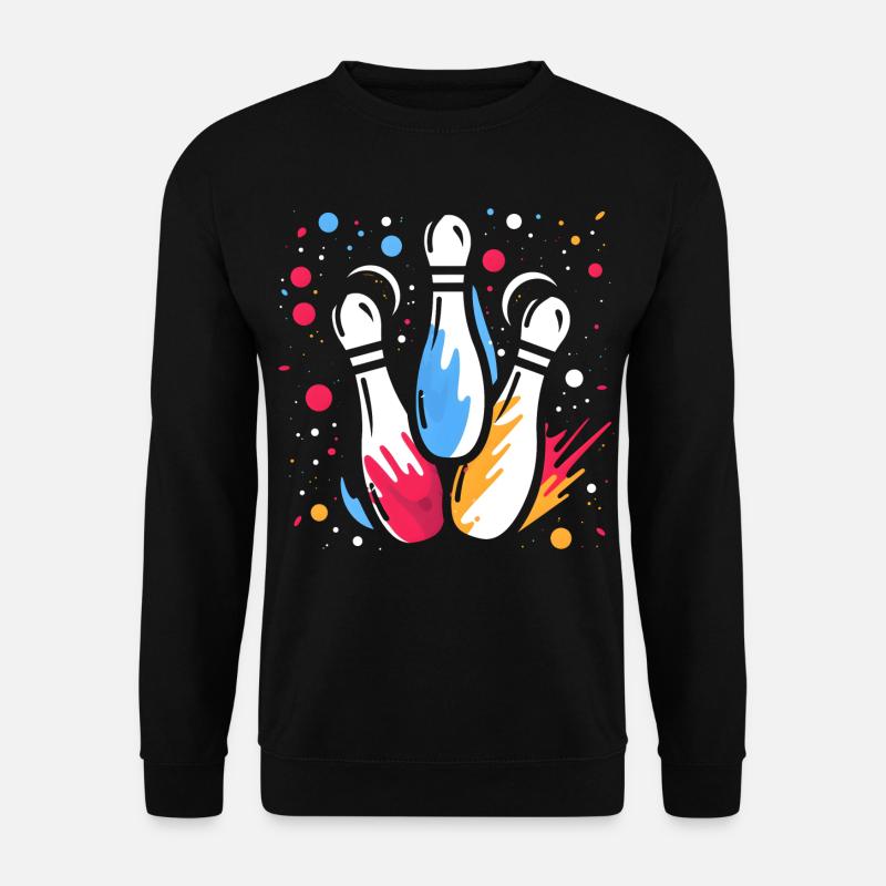 Retro Kegeln - Unisex Pullover - Schwarz