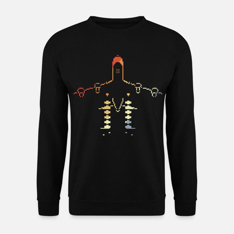 Airplane Pixel Graphics - Unisex Sweatshirt - black