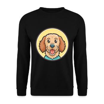 Grand Fauve De Bretagne Hunderasse Karikatur Kawaii - Unisex Pullover - Schwarz - Vorne - Alina (178cm) & Michal (187cm)