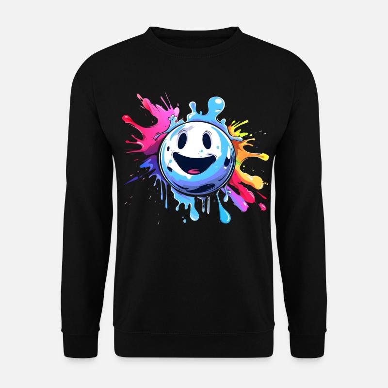 Cartoon Bowlingkugel - Unisex Pullover - Schwarz