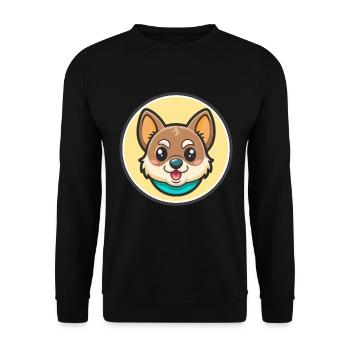 Russische Spielzeug Hund Rasse Lustige Karikatur Kawaii Clipart - Unisex Pullover - Schwarz - Vorne - Alina (178cm) & Michal (187cm)