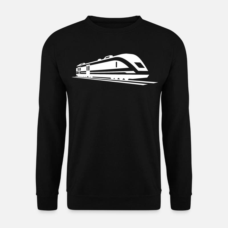 Dessin de train - Sweat-shirt Unisexe - noir