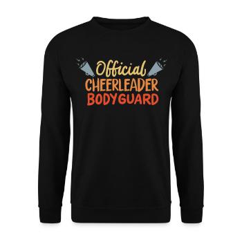 Official Cheerleader Bodyguard - Unisex Sweatshirt - black - Front - Alina (178cm) & Michal (187cm)