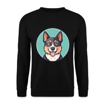 Ca Me Mallorqui Dog Breed Cartoon Kawaii Clipart - Unisex Sweatshirt - black - Front - Alina (178cm) & Michal (187cm)