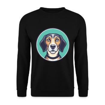 Canarien Warren Chien Chien Race Dessin Animé Kawaii Pet - Sweat-shirt Unisexe - noir - Devant - Alina (178cm) & Michal (187cm)