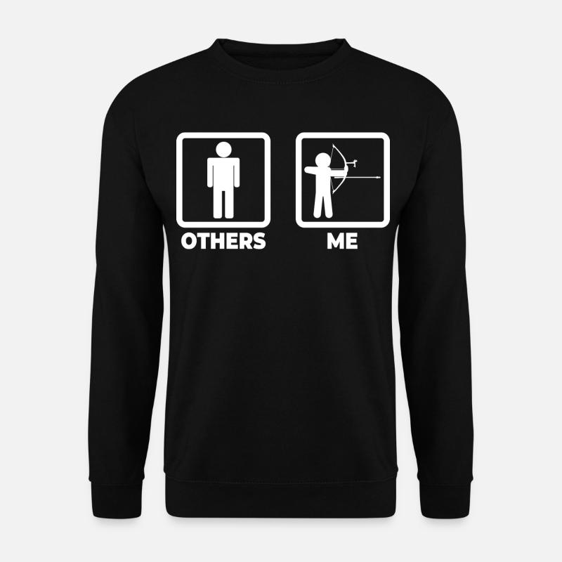 Archery stick figures - Unisex Sweatshirt - black