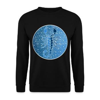 Scorpio star sign - Unisex Sweatshirt - black - Front - Alina (178cm) & Michal (187cm)