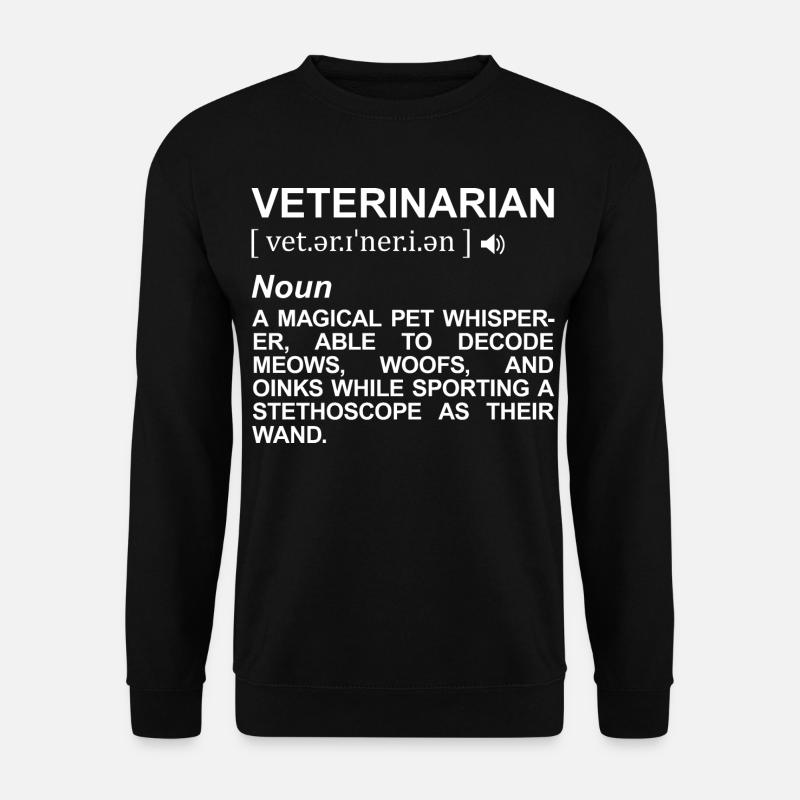 Veterinarian Dictionary - Unisex Sweatshirt - black